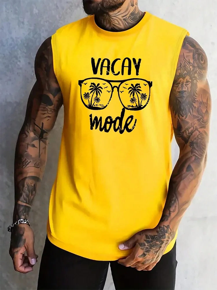 Summer Daily Casual Men's Tank Top Urban Street Fashion Men's Tank Top Outdoor Sport Men's Sleeveless T-shirt 3D Printing