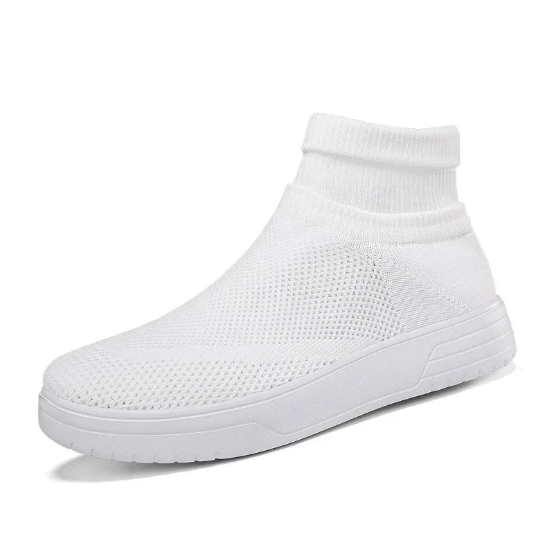 Sock Shoes for Men Spring 2026 New Couple Socks Breathable Mesh High Top Casual Shoes for Men One Foot Thick Soled Sneakers Men