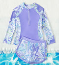 Bathing Suit With Short Toddler Girls Long Sleeve Swimsuits Swimwear Little Girls Swimsuits 2 Pieces Kid купальник для девочки