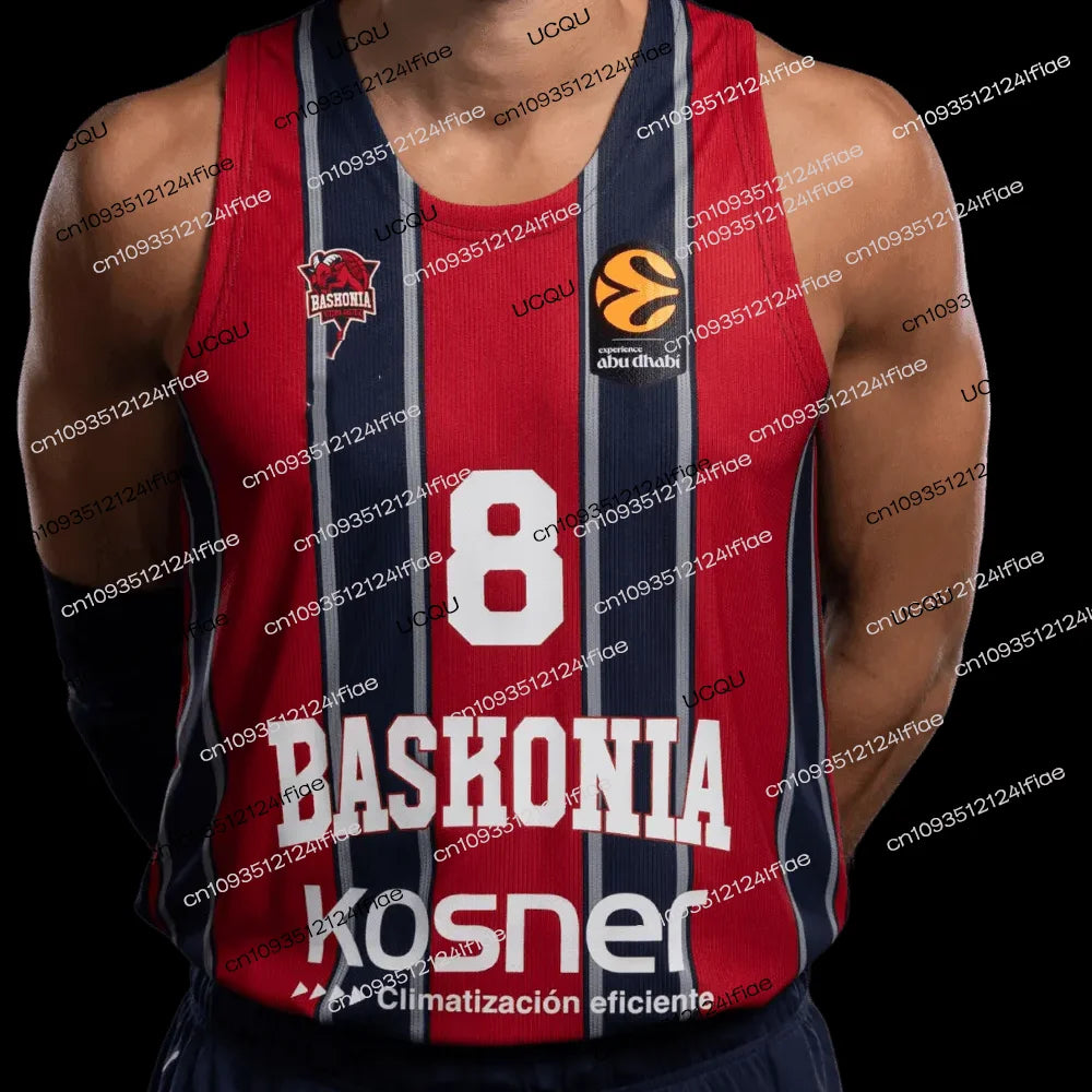 2026 Spain Baskonia Men's Basketball Jersey Adult Basketball Sportswear Special Fan Basketball Jersey Kit Kids Basketball Vest