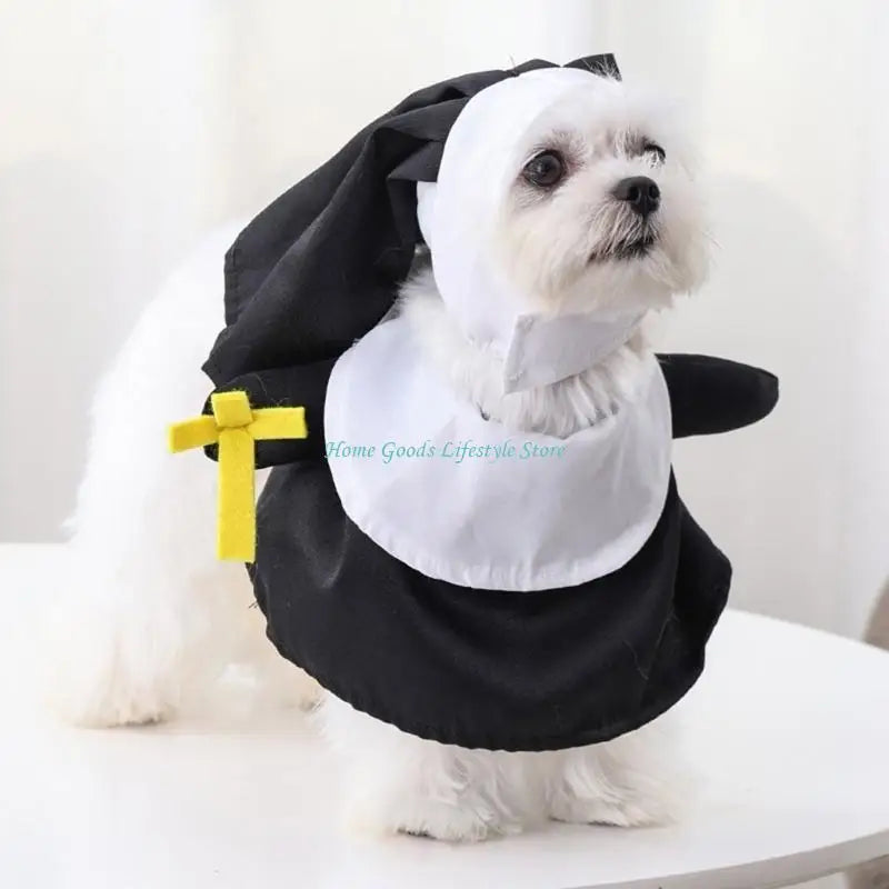 E74E Warm Canine Garment Fashion Pet Wear Outdoor Dog Attire Dog Walking Outfit for Cats and Dogs Halloweens Themed Clothing