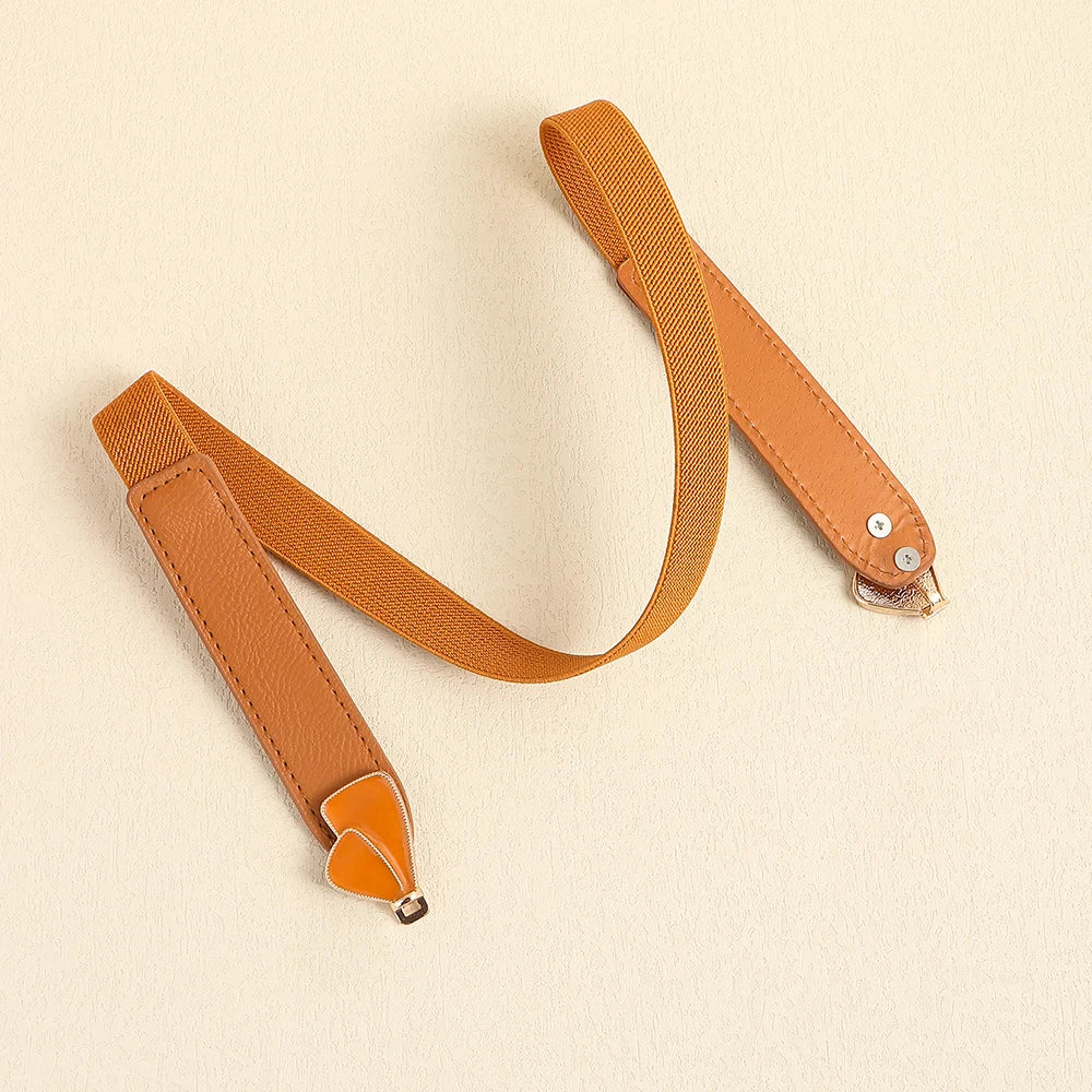 Women Skinny Belt for Dresses Ladies Fashion Elastic Belts Waist Band Cinch Waistband