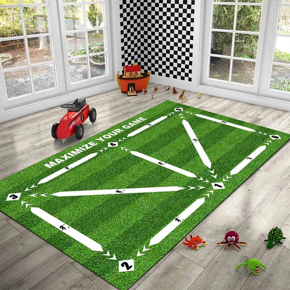 Football Training Mat Soccer Training Equipment Non Slip Foldable Kids Adults Training Indoor Ourdoor Equipment Dribble Trap