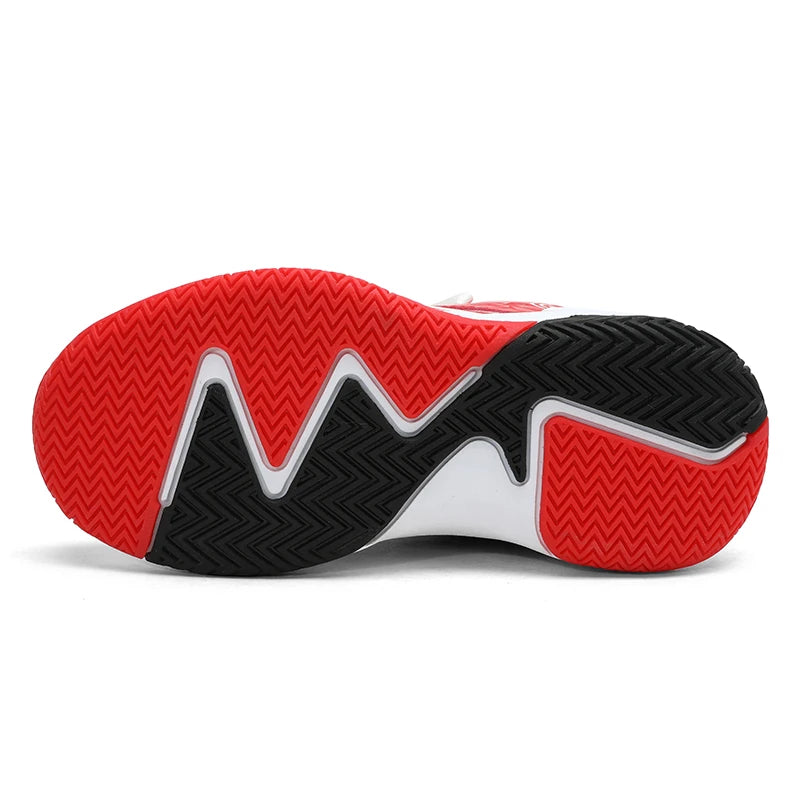 Children Basketball Sports Shoes Swivel Button Casual Shoes Four Seasons Kids Mesh Sneaker Non-slip Boys Girls Outdoor Training