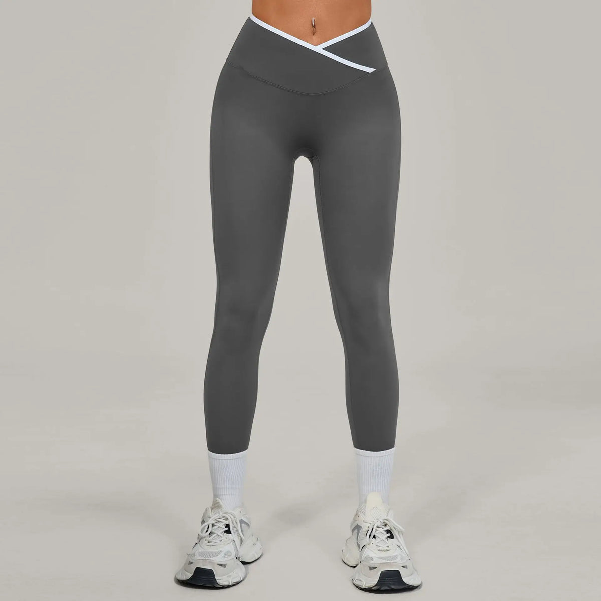 Women's High Waist Yoga Leggings Sports Pants Solid Color Gym Workout Leggings Training Jogging Tights Running Push Up Leggings