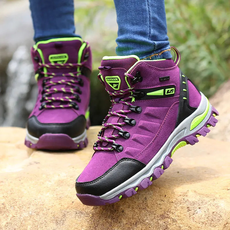 Women Boots Waterproof Hiking Boots for Women Women's Safety Work Shoes Non Slip Ankle Boots Botas De Trabajo Para Mujeres