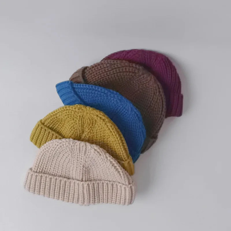2026 Baby Knit Hat for Boys Girls Autumn Winter Warm Kids Beanie Adult Children Knit Cap Newborn Kids Caps Elastic Bonnet