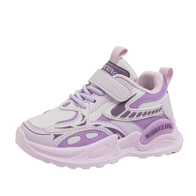 Kids Sneakers Children Casual Shoes 2026 New Trendy PU Leather Sports Shoes for Boy Girls Comfortable Running Shoes Gym Trainers