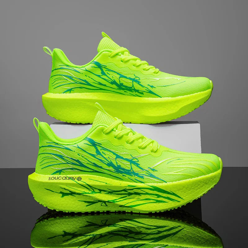 Marathon Running Shoes Carbon Board Speciality Sports Breathable Lightweight Women's Comfortable Athletic Nonskid Sneakers