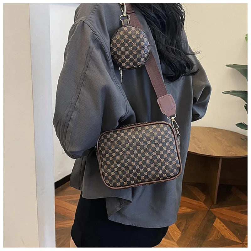 Vintage Fashion Handle Handbag Women Solid Soft PU Leather Women Shoulder Bag New Casual Designer Women Crossbody Tote Bag