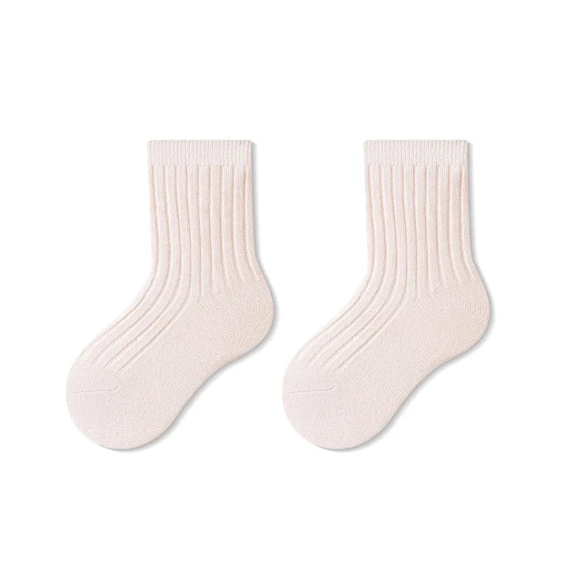 MILANCEL New Spring Baby Floor Socks Kids Cute Solid color In tube socks Infant Girls Socks