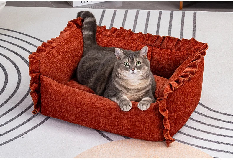 Pet Sofa Bed - Detachable Washable Small Dog and Cat Bed - Durable Nordic Style Mattress - Dog Bed - Pet Bed