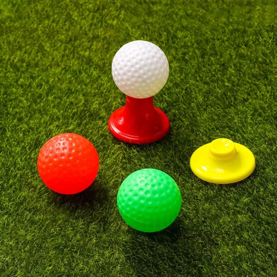 Children Golf Set: 9Pcs Kids Golf Sports Set, Kids Golf Clubs Indoor and Outdoor Golf Set for Boys and Girls, Random Color