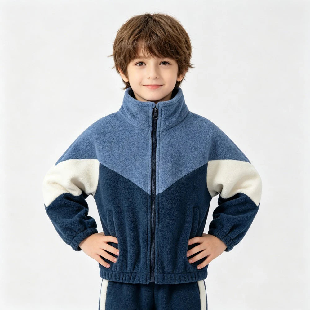 Boys Jackets for Kids 1 to 2 3 4 5 6 7 Years Winter Toddler Boy Polar Fleece Thicke Warm Outerwear Zipper Coats Children Clothes