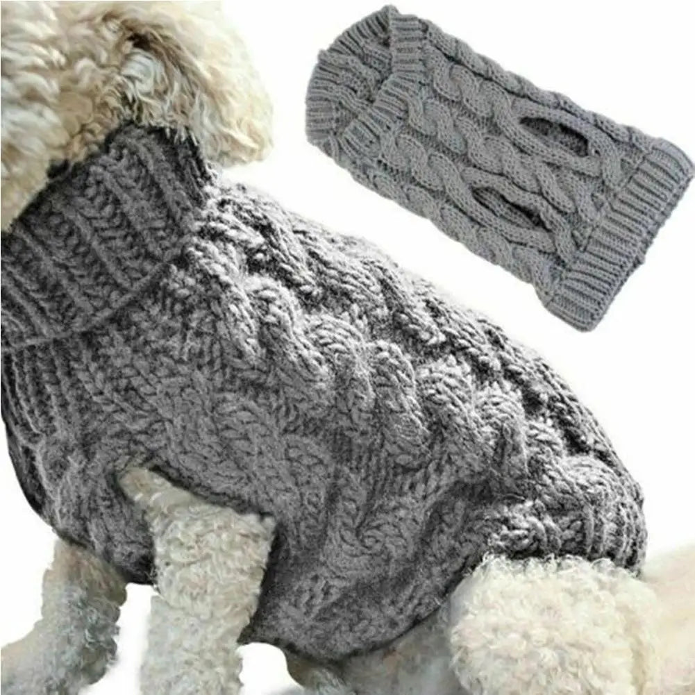 Pet Dog Clothes Sweater Fashion Autumn Winter Warm Dog Sweater Knitted Coat Knitwear for Small Puppy Clothing