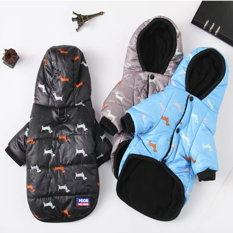 New hot pet clothing two feet hooded cotton-padded cat and dog clothing autumn and winter plus cotton thickened pet clothing