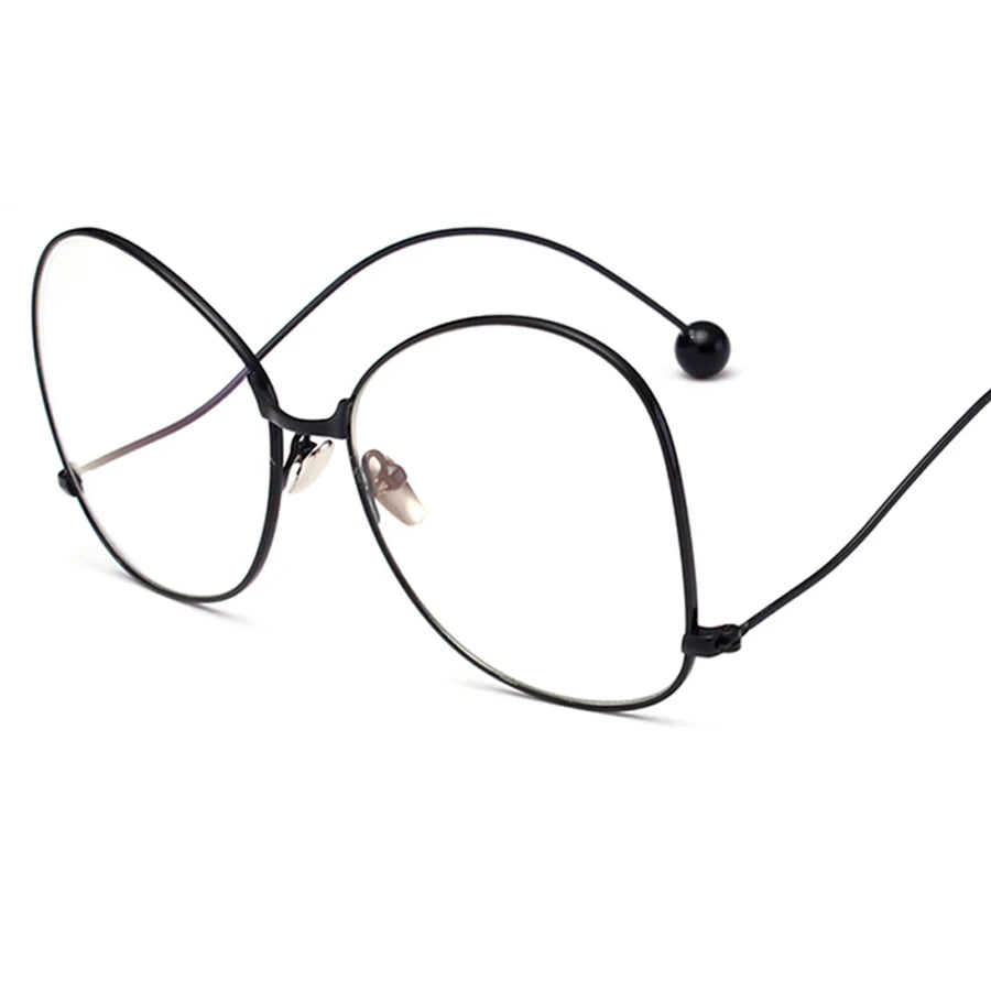 Sunglasses Women Oversize Luxury Brand Design Arm Retro Travel Drive Oval Frame Vintage Sun Glasses Female Clear Lens Glasses