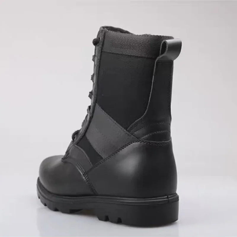 Winter Men's Security Boots Forces High Boots Outdoor Sport Male Shoes Climb Mountains Cross Country Steel Head Safety Boots
