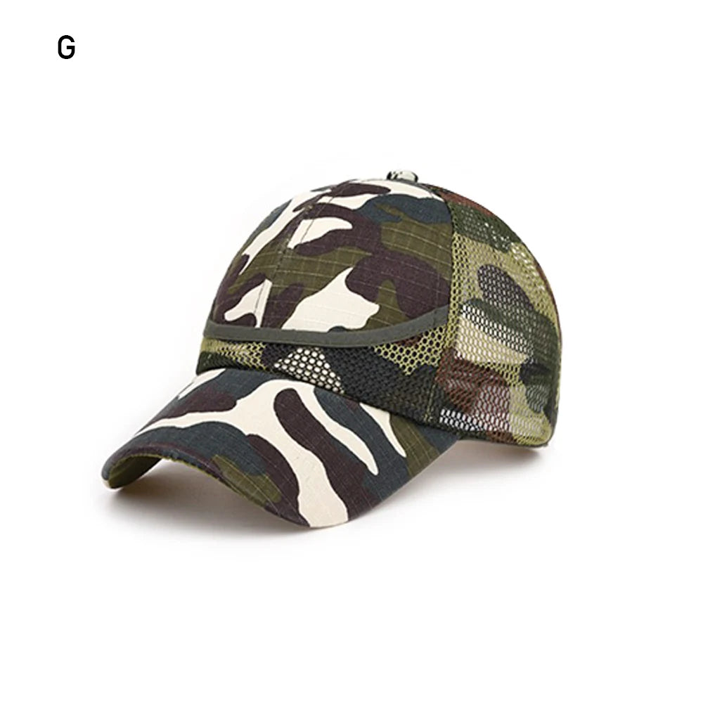 3-9 Years Kids Cap Summer Autumn Cap HipHop Hat Camouflage Baby Boy Mesh Baseball Cap For Boys Girl Caps Children Hats