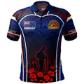 Anzac Day Polo Shirt For Men Lest We Forget Lapel Short Sleeve Golf Shirts Australia New Zealand Tonga National Day Fashion Top