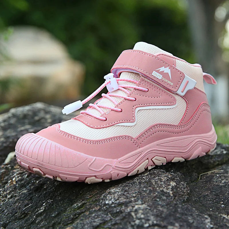 Kids Hiking Boots Toddler Girls Boys Hiking Shoes  Anti-Collision Non-Slip Athletic Outdoor Trekking Boots