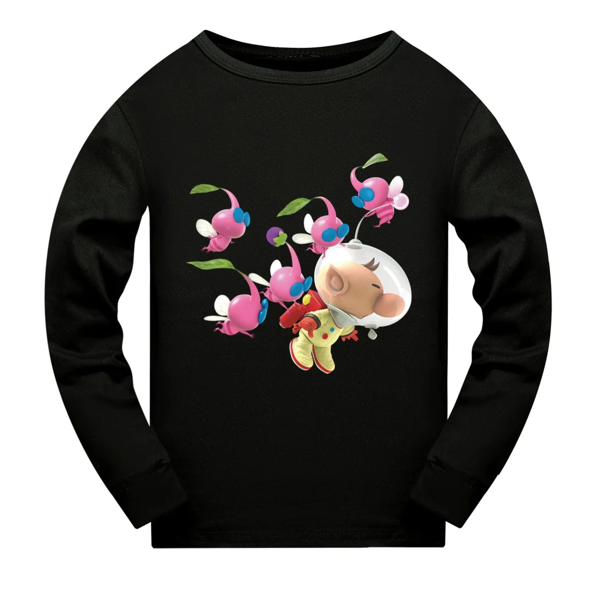 Newest PIKMIN 4 WIKI Costume Kids Cartoon Pajama Sets Baby Girls Long Sleeve Tops Pants 2pcs Set Teenager Boys Casaul Sleepwear