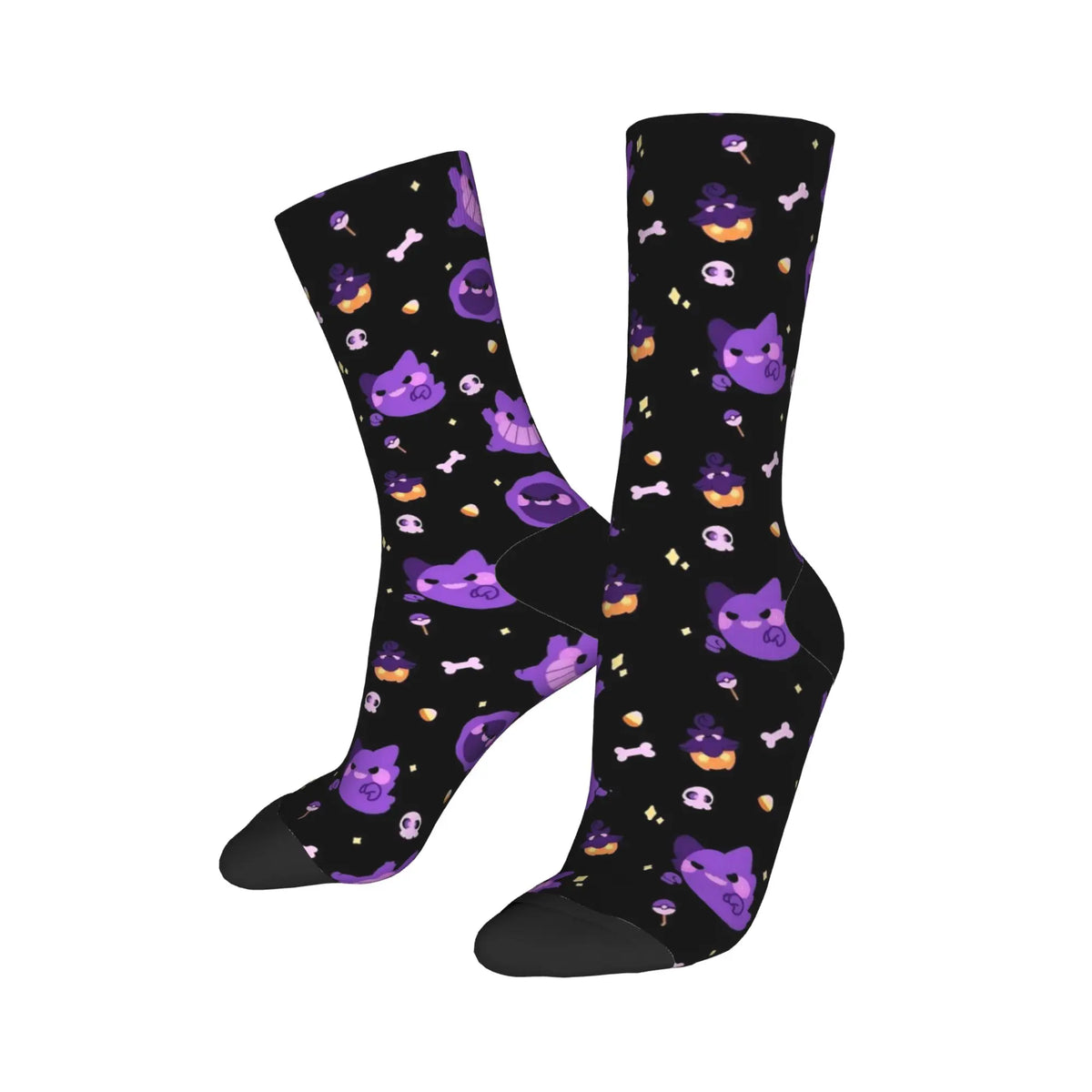 Happy Funny Male Men Socks Harajuku P-Pokemons Bulbasaur Sock Skateboard Women's Stockings Spring Summer Autumn Winter