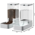 Pet Feeders and Drinkers Large Capacity Food Storage Dispenser Containers Durable Gravity Feeding Stations For Dogs And Cats