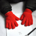Children Gloves For 3-6 Years Old Winter Kids Coral Fleece Thicken Baby Plush Furry Full Finger Mittens Soft Gloves Keep Warm