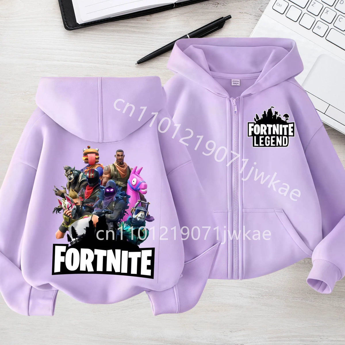 Kids Boys Coat Jackets 2026 Spring Children Clothing New Fortnites Child Zip-up Hoodie Cartoon Anime Hoodies Casual Breathable