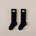 Kids Long Socks For Girls Spring Autumn New Cotton Children's Calf Socks Retro Solid Knee High Baby Child Girl Socks 1-12Years
