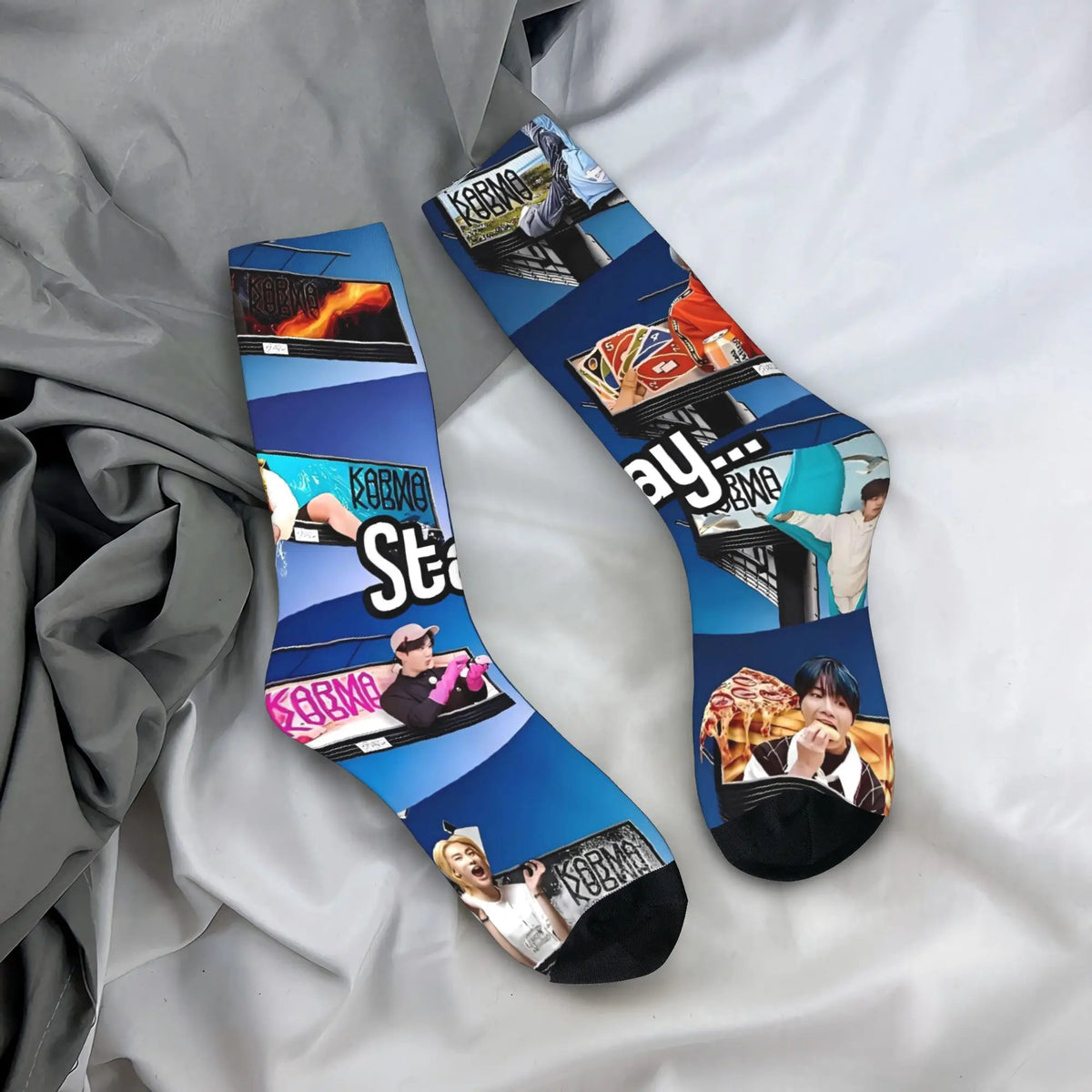 Stockings for Kids  Design Gothic Socks Autumn Socks KPOP S-Strays Band Hyunjin  Felix Bang Chan Men Outdoor Quality Socks