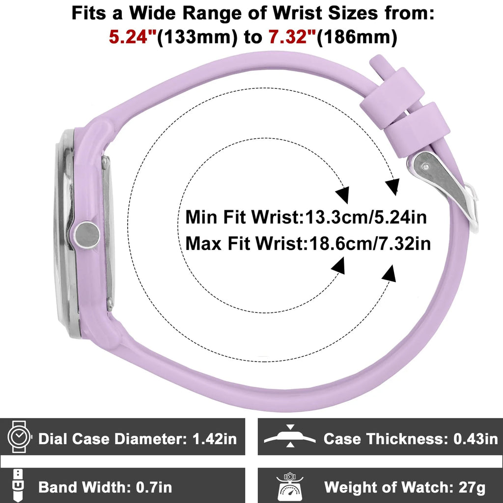 PROKING Kids Watch for Girls Boys Children Teens Analog for Kid 8-18 Years Old Learning Time and Easy to Read 50M Waterproof Wit