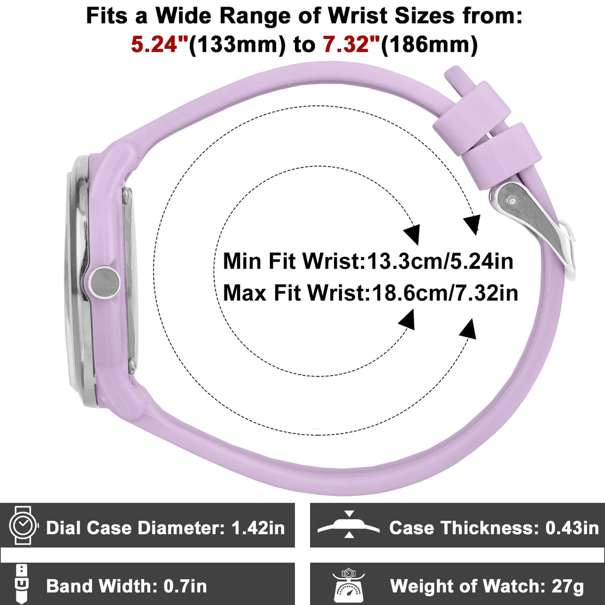 PROKING Kids Watch for Girls Boys Children Teens Analog for Kid 8-18 Years Old Learning Time and Easy to Read 50M Waterproof Wit