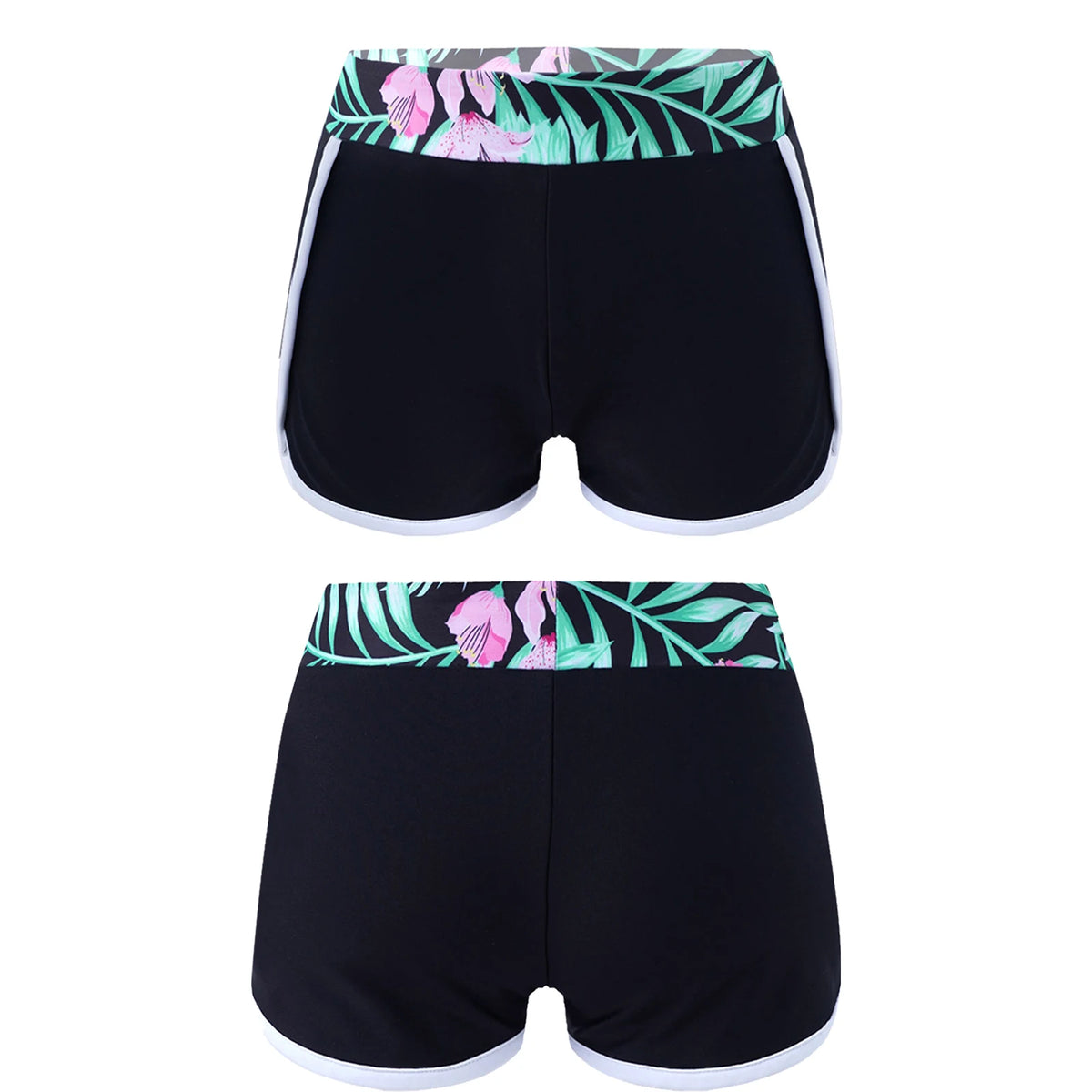 Kids Girls Swim Shorts Printed Swimwear Summer Fashion Shorts Pants Children's Beach Pool Swimming Rash Guard Bathing Suit