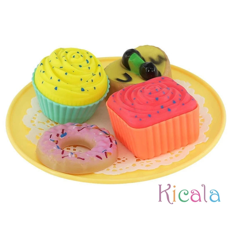 Kids Simulation Tea Set Kitchen Toys Tinplate Afternoon Tea Toys Teapot Teacup Food Pretend Play Toys For Boy girl Birthday Gift