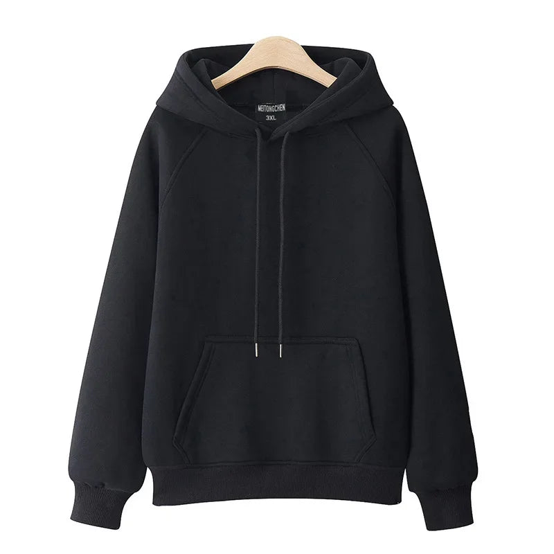 2025 Casual Hooded Hoodies Japanese Girl Student Fashion Sweatshirts Thick Spring Autumn Harajuku Loose Hoodie Knit Pullovers