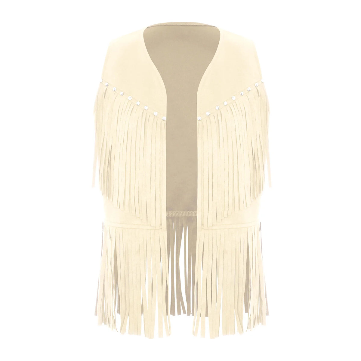 Kids Girls Boys Tassel Fringed Vest Open Front Waistcoat Jackets Child Halloween Western Cowboy Costumes Cowgirl Fancy Dres Up