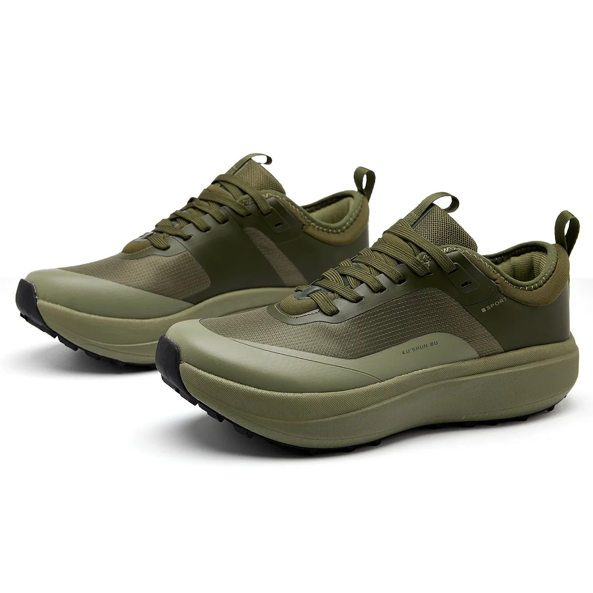 Men's Outdoor Athletic Shoes with Anti-Slip, Wear-Resistant, Breathable, and Casual Design in Black
