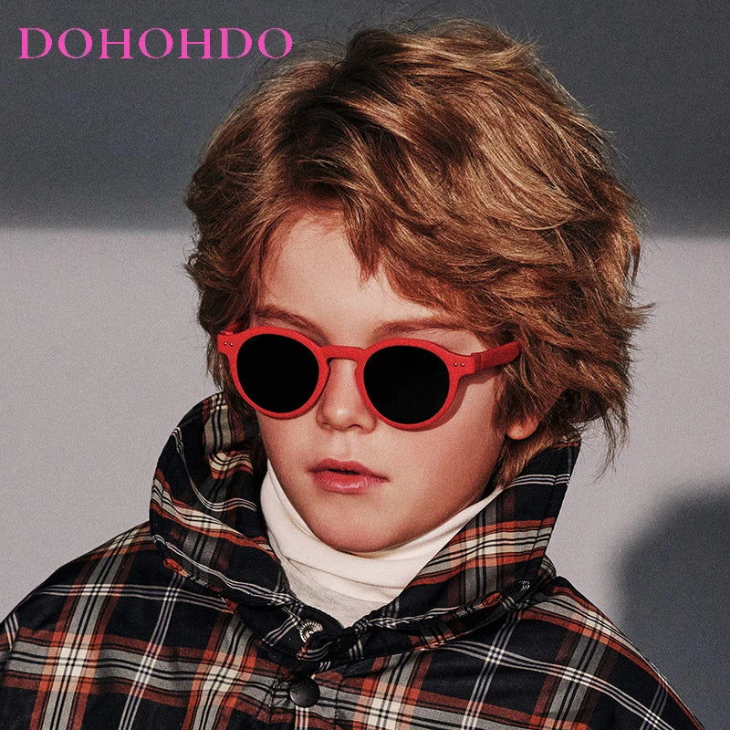 3-12 Years Kids Sunglasses Fashion Children Polarized Sun Glasses Boys Girls Glasses Silicone Safety Baby Shades UV400 Eyewear