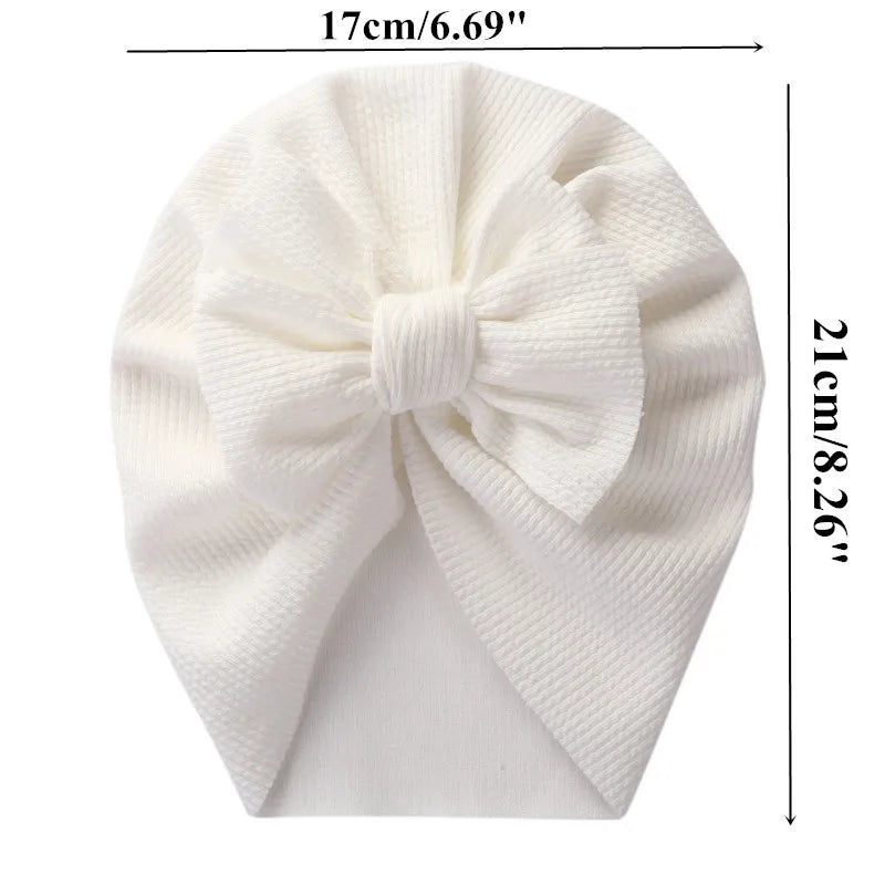 Baby Hat Girls Bows Turban Hats Infant Photography Props Cotton Kids Beanie Baby Cap Accessories Children Hats Newborns Bonnet