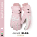 1 Pair Skiing Gloves For Men And Women Thickened Windproof Warm Gloves Outdoor Touchscreen Sports Gloves Soft Plush Mittens 2025