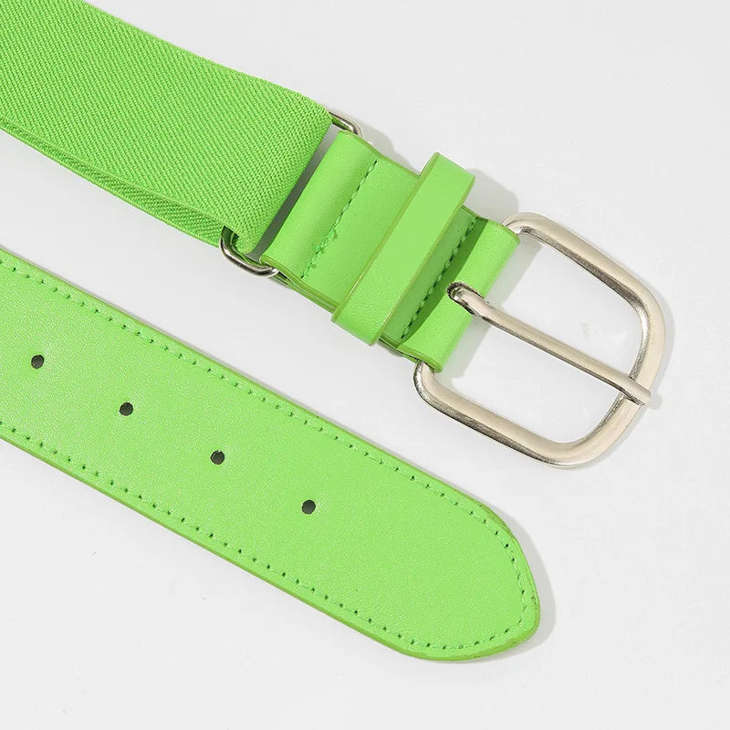 Men Elastic Belt Sports Baseball Strap High Quality Fashionable Trendy Casual Versatile Daily Use Club Belt 6 Color