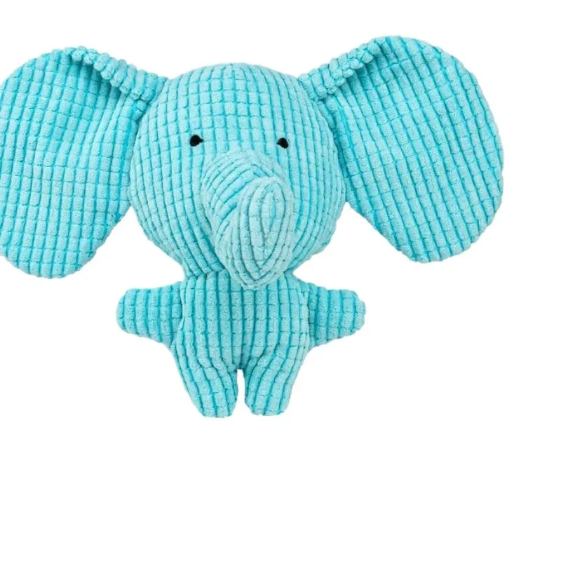 Cute Plush Dog Toys Pet Squeak Toy for Puppy Sound Elephant Puupy Chew Toy for Small Middle Large Dogs Teeth Cleaning Toy