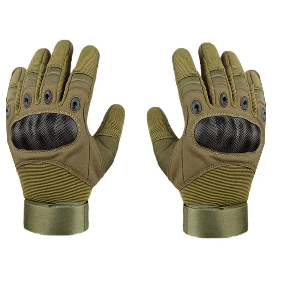 Men'S Tactical Gloves, Full-Finger Outdoor Gloves for Men, Touchscreen Motorcycle Gloves, Featuring Hard Shells And Palm Padding
