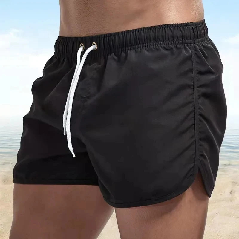 Shorts For Mens 2025 Summer Men's Swimwear Shorts Brand Beachwear Sexy Swim Trunks Men Swimsuits Low Waist Breathable Beach Wear