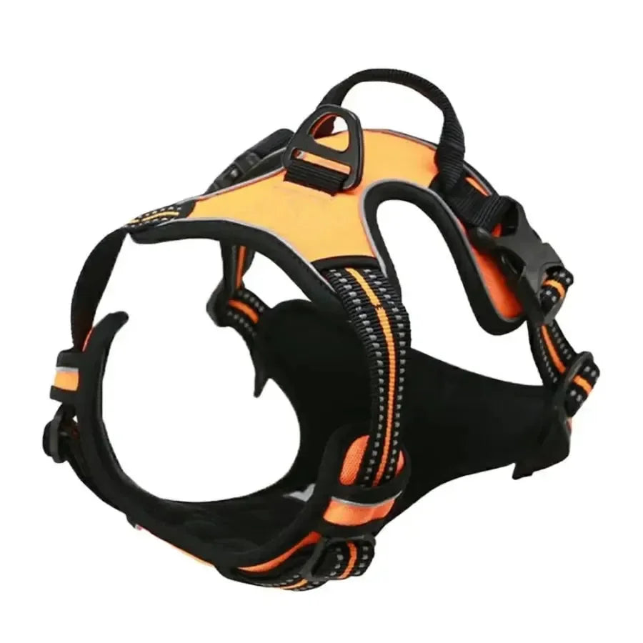 Dog Collars Harness Big Vests Leash Pet Shop Everything for Dogs Leather Puppy Accessories Medium Small Set SIZE L