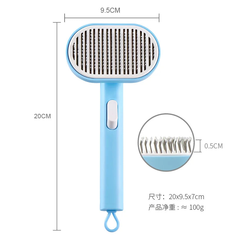 OUWO Pet Cleaning Comb Cat Dog Supplies Professional Grooming Brush For Dogs Cats Pets Pink Blue Light Green Cleaning Tools