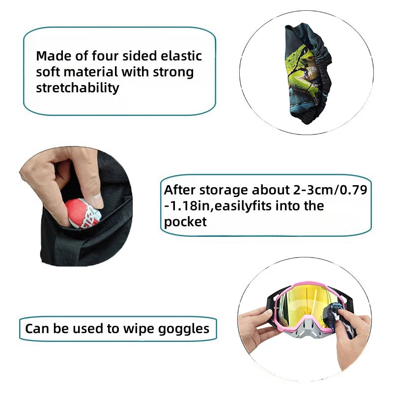 Outdoor Sports Ski Equipment Glasses Covers Fashionable  Men Women High Elastic Materials Lightweight Dustproof Easy Carry