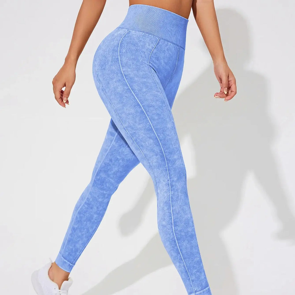Women Vintage Leggings Gym Fitness Athletic Workout Elastic Leggins Good Elastic Yoga Pants Push Up Sports Training Tights